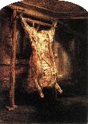 Rembrandt Peale The Flayed Ox oil